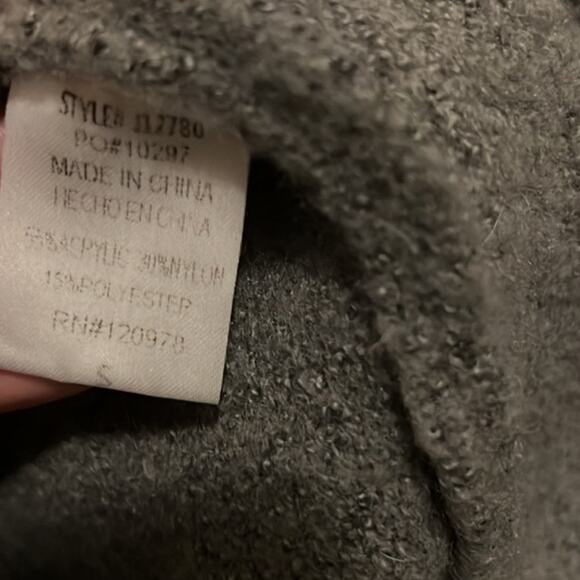 Entro Cardigan Womens S Gray Open Front Chore Minimalist Lagenlook Neutral - Picture 4 of 4